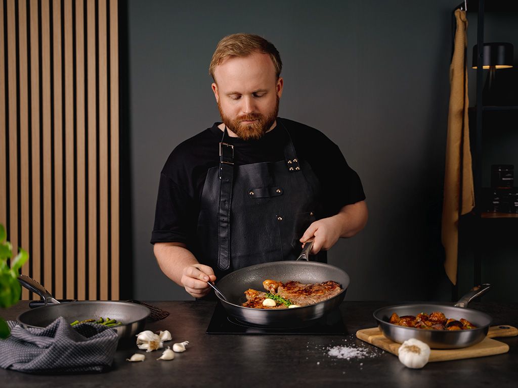 ZERO – NATURLIG NON-STICK WOK- OG SAUTÉSÆT – 2 DELE - 6