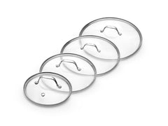 Glass lid set 18/24/26/28 cm – 4 pieces