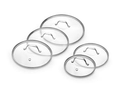 Glass lid set 20/24/26/28/30 cm – 5 pieces