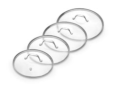 Zestaw szklanych pokrywek 24/26/28/30 cm – 4 elementy