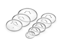 Glass lid set 14/18/20/24/26/28/30/32 cm – 8 pieces